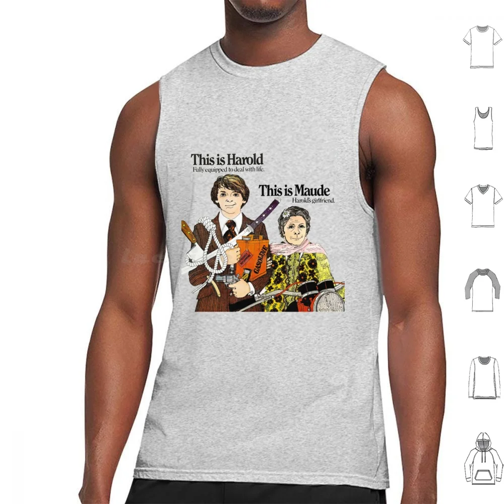 Это Гарольд и это Топы Maude из хлопка с принтом фильма Love Bud Cort Hal Ashby