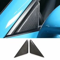 dry carbon fiber car a pillar triangle decoration frame trim exterior modification cover for porsche 718 911 2012 2021