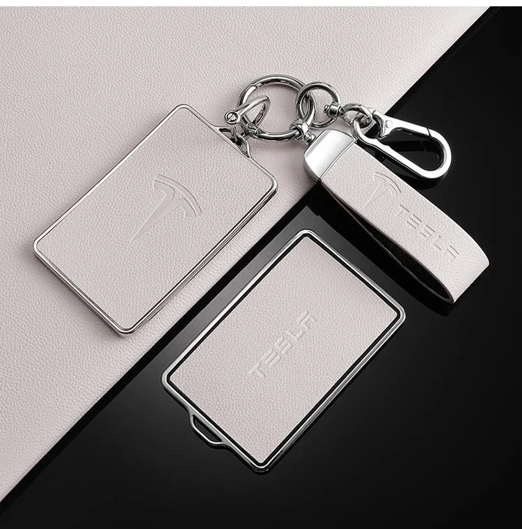 Фото Кожаный чехол из ТПУ для автомобильного ключа NFC, защитный держатель, брелок для Tesla Model 3 S X Model Y, автоаксессуары без ключа №4