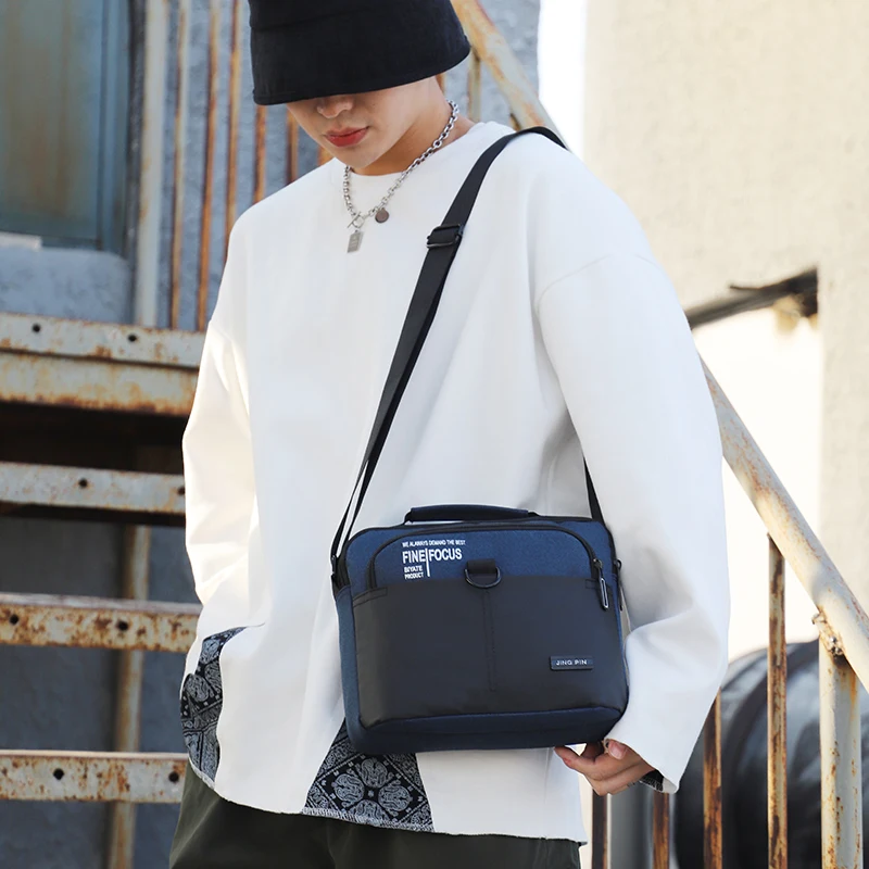 2023 Men Messenger Bag Waterproof Nylon Small Satchel Shoulder Bags Casual Travel Crossbody Bags For Male Belt Handbag Man