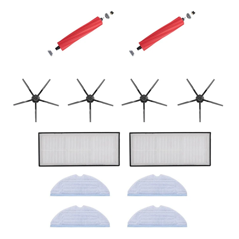 

Съемная основная щетка, Швабра, тканевая боковая щетка, фильтр для Xiaomi Roborock S7 T7S T7plus, детали для робота-пылесоса, 1 комплект