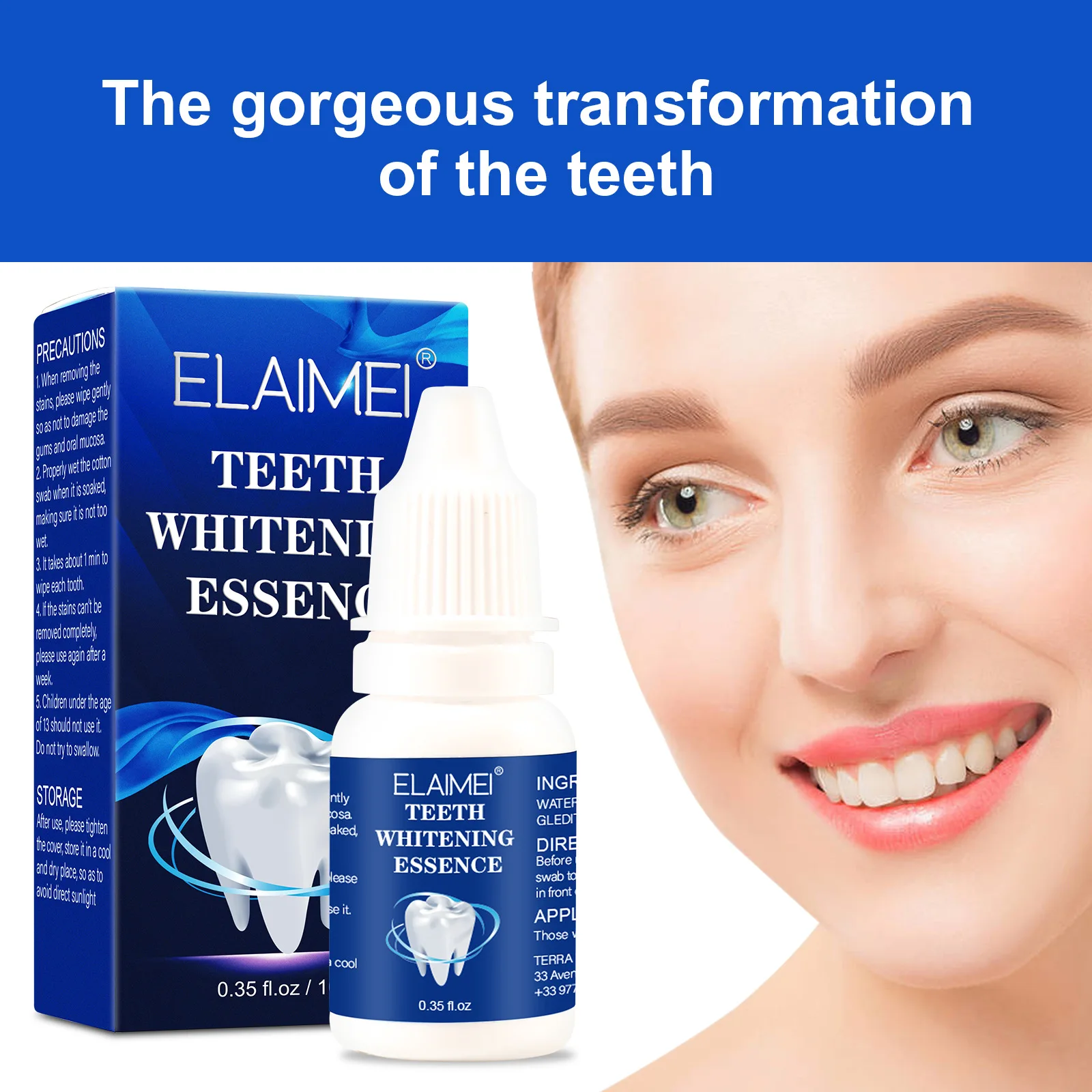 Teeth Whitening Essence Fast Remove Plaque Stains Whiten Teeth Serum Bleaching Cleaning Oral Hygiene Fresh Breath Hygiene Tool