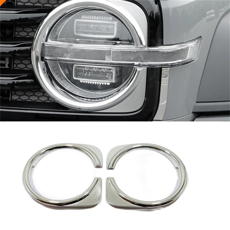 

Для Great Wall GWM Tank 300 2023 2022 2021 Автомобильная передняя противотуманная лампа отделка защита ABS Хромированная 3D наклейка 2 шт. автомобильные детали