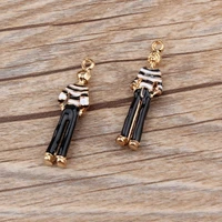 10 pclot new arrival oil drop stereoscopic human shape charms gold color tone jewelry making pendant 1035mm