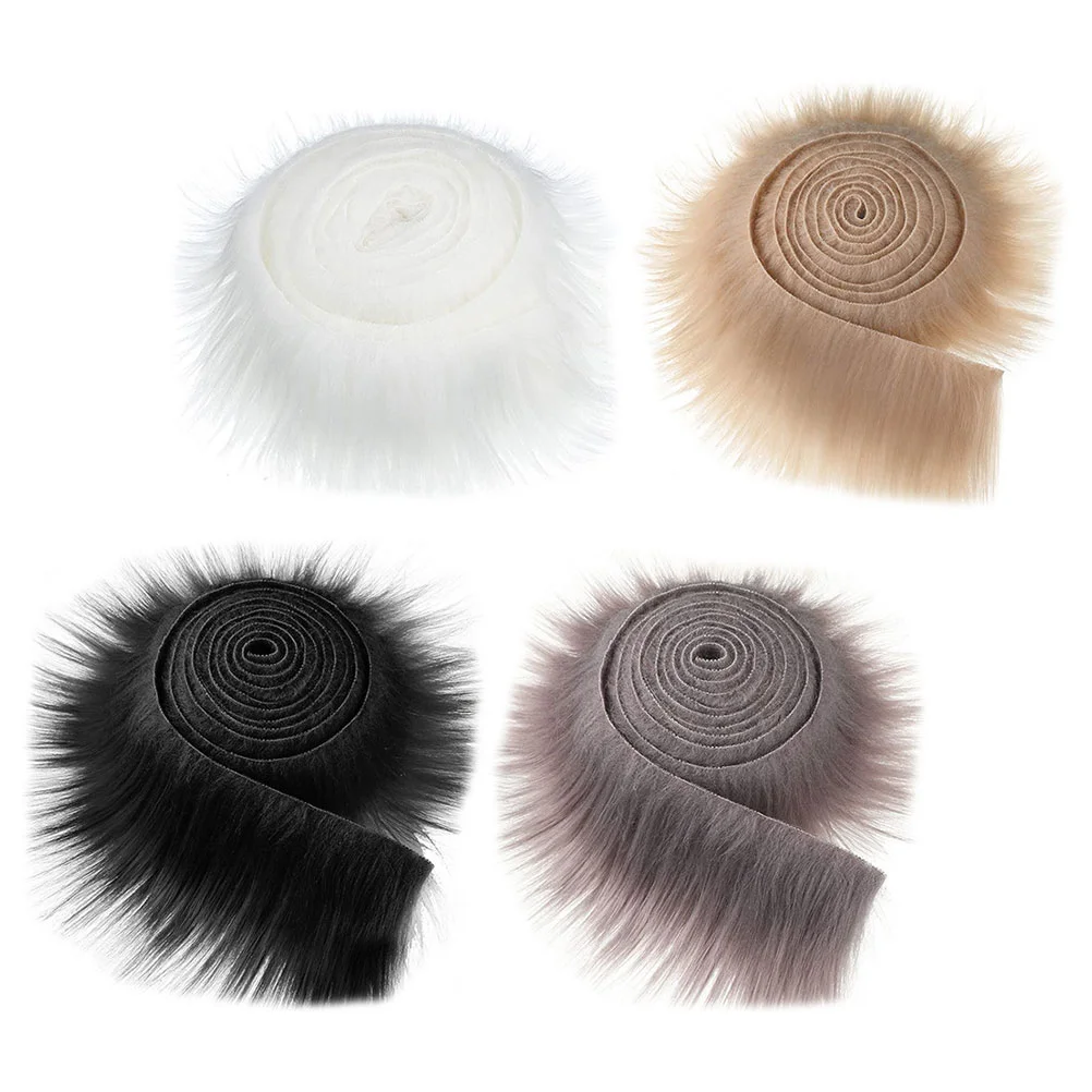 

Fur Faux Stripe Diy Fluffy Throw Striped Blanket Plusartificial Fabric Hat Trim Accessories Ribbon Duvet