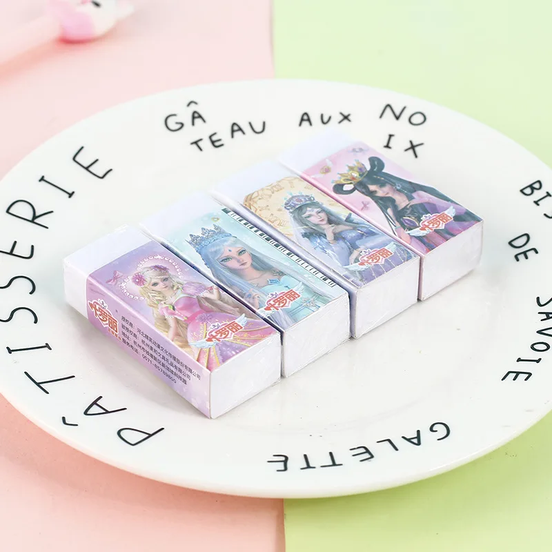 Мультяшные аниме милая принцесса большие ластики красивая девушка резинка