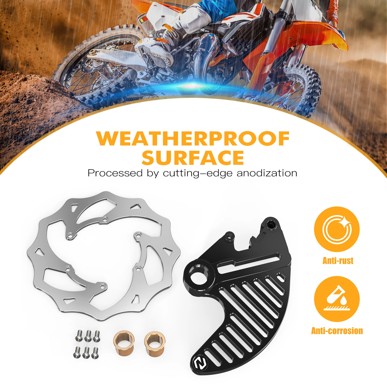 Для KTM EXC 300 2024 240 мм большой фотографический комплект 125 250 350 450 530 XCW ротор заднего