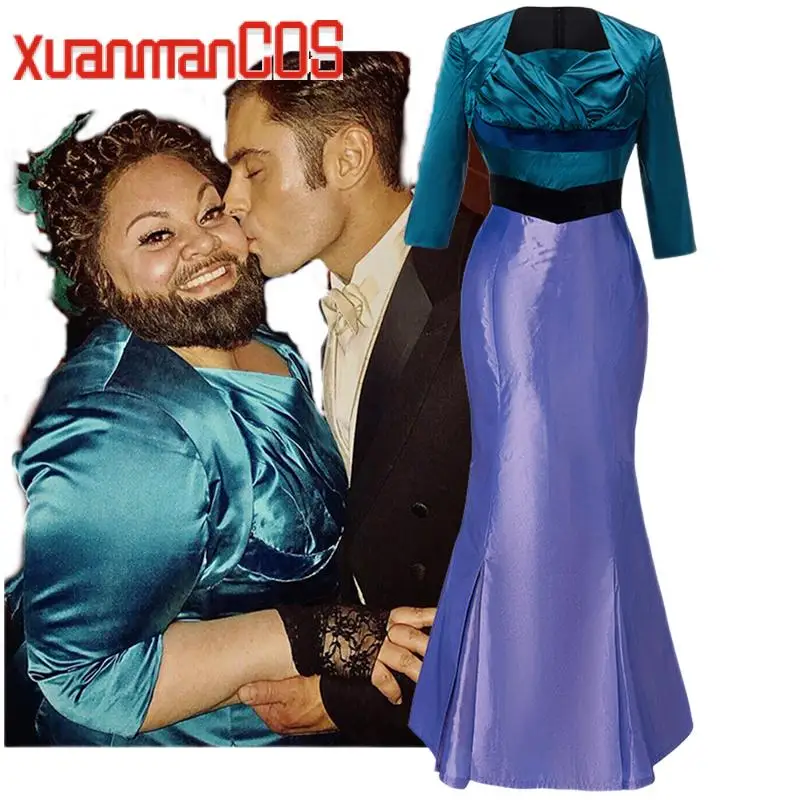 

Movie The Bearded Woman Dress Petticoat Cosplay Costume For Halloween Carnival Party Line Dress