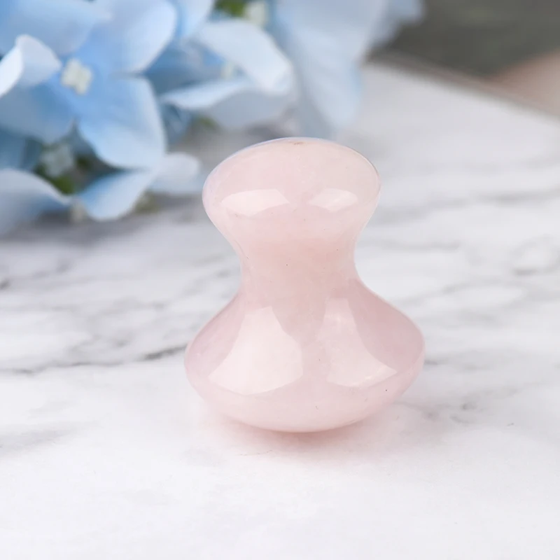 

Массажер для лица с нефритовой панелью, инструменты для Массажа Гуаша, натуральный розовый кварц, гриб для лица, спины, ног, акупунктура, массажный скребок