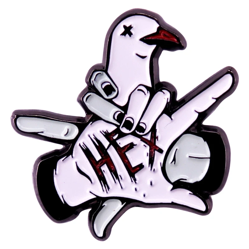 A2976 Хэллоуин ужас эмаль брошь sea mew Killer Pins одежда рюкзак нагрудные значки модные
