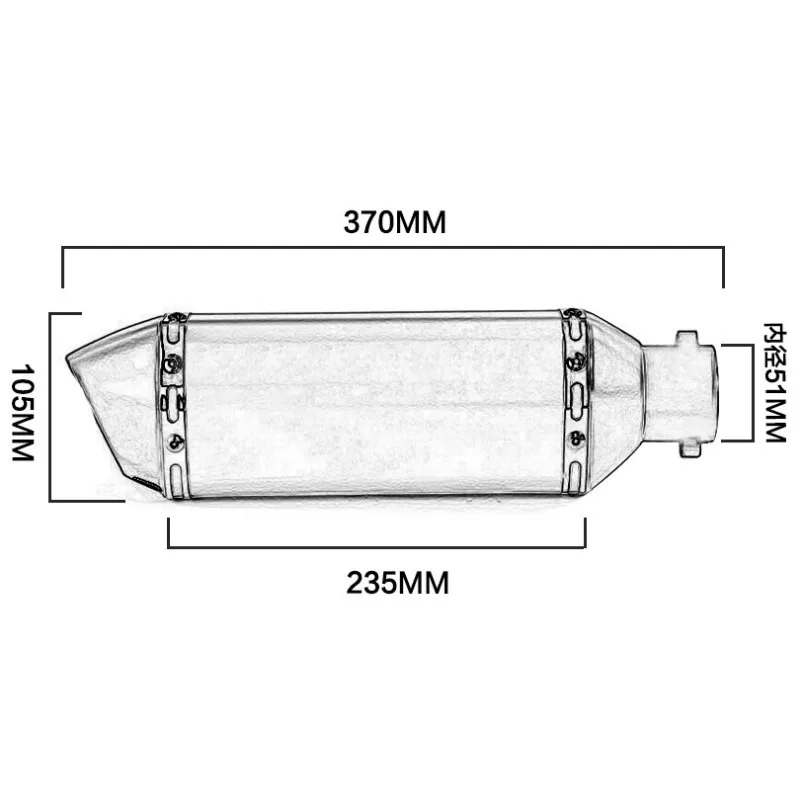 Модифицированный для Sports Fukusi Kawasaki гоночная шестиугольная выхлопная труба общего