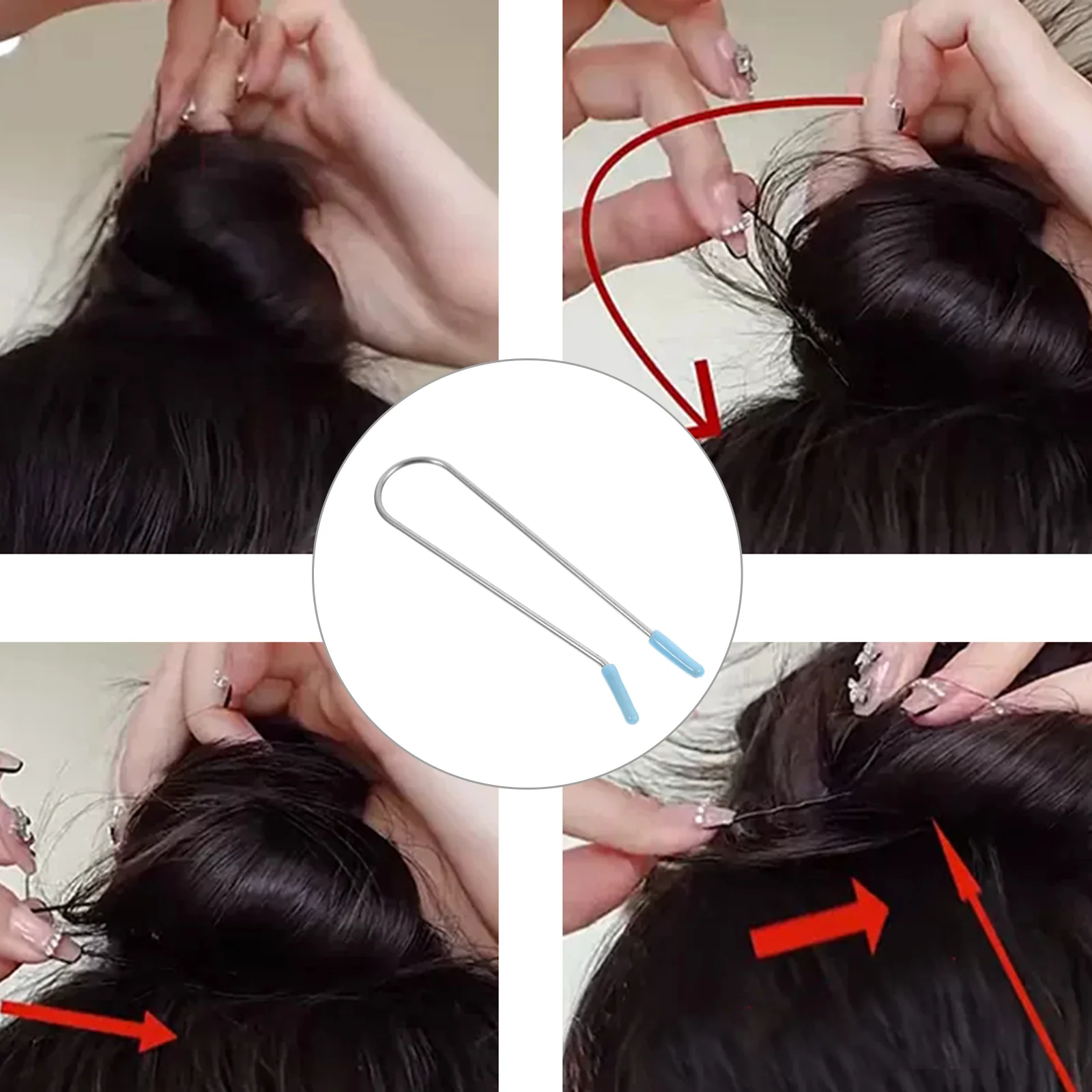 20 шт. держатель для роликов зажимы бигуди сменные волос небесно-голубые стержни