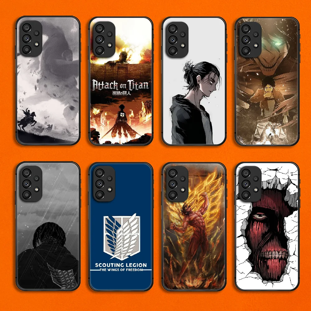 

Attack on Titan Anime Phone Case Cover For Samsung Galaxy A S Note 8 9 10 12 13 20 21 32 33 50 51 52 53 71 FE Plus Ultra Black