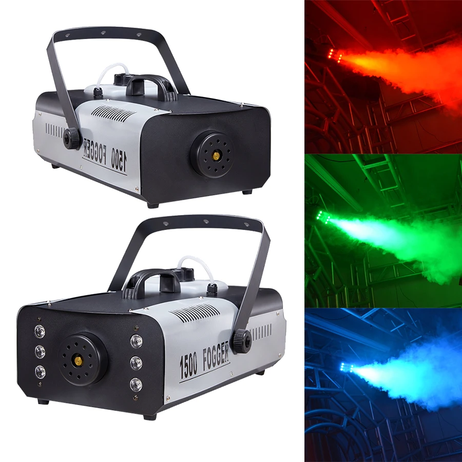 

Hot Sell 900W 1500W Wireless LED Remote Smoke Machine Portable Party City Fog Machine Smoke Car for Stage Party Wedding DJ