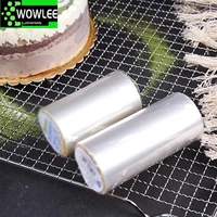 10mroll transparent clear cake baking collar kitchen wrapping tape surround film lining rings make decor mold tools cake stand