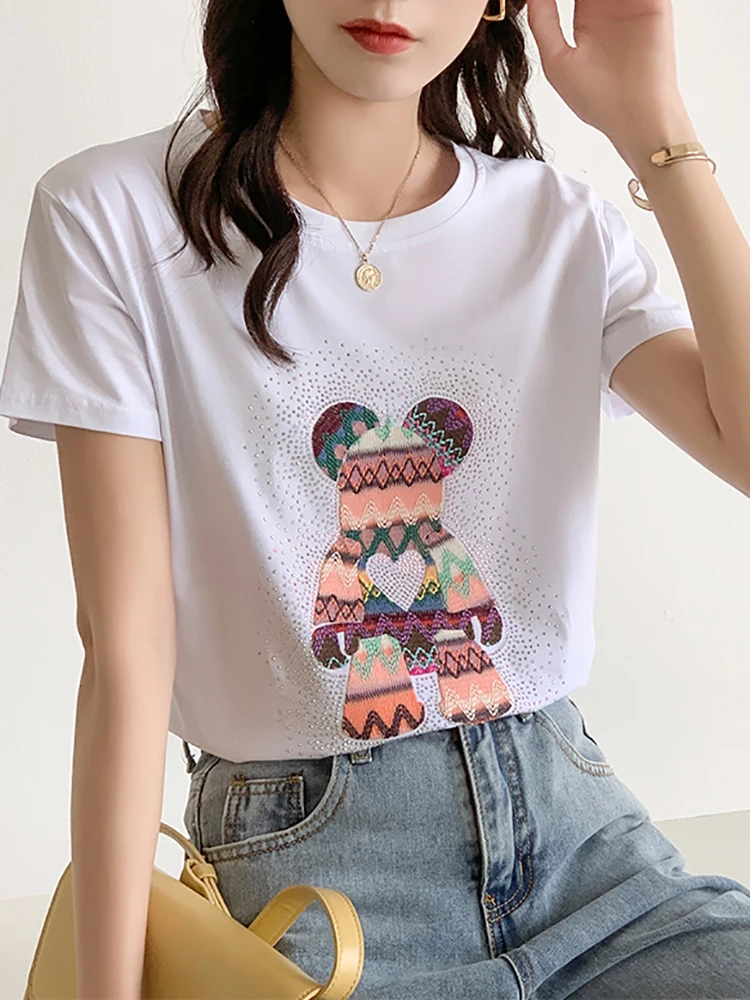 

Модные топы BOBOKATEER для женщин, летние женские футболки с коротким рукавом, хлопковая футболка, женские футболки, женские футболки, Camiseta Mujer 2022