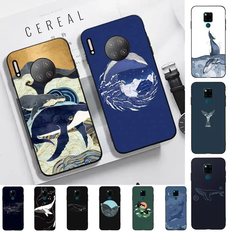

Killer Whale Phone Case for Huawei Mate 20 10 9 40 30 lite pro X Nova 2 3i 7se