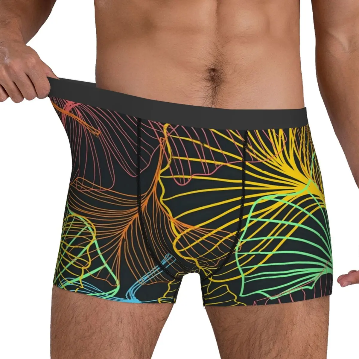 Красочное нижнее белье гинкго билоба с принтом супер листьев таможенный