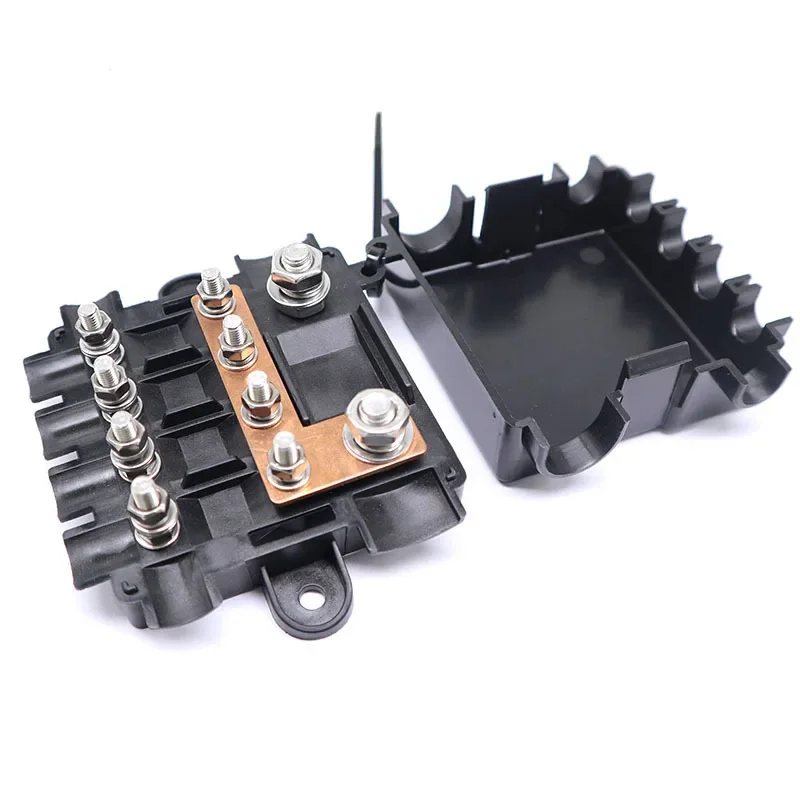 

Авто ANM Болтовый держатель предохранителя Блок предохранителей с плоским лезвием Распределение мощности Шина для сильноточных транспортных средств Автомобиль RV Грузовик EV