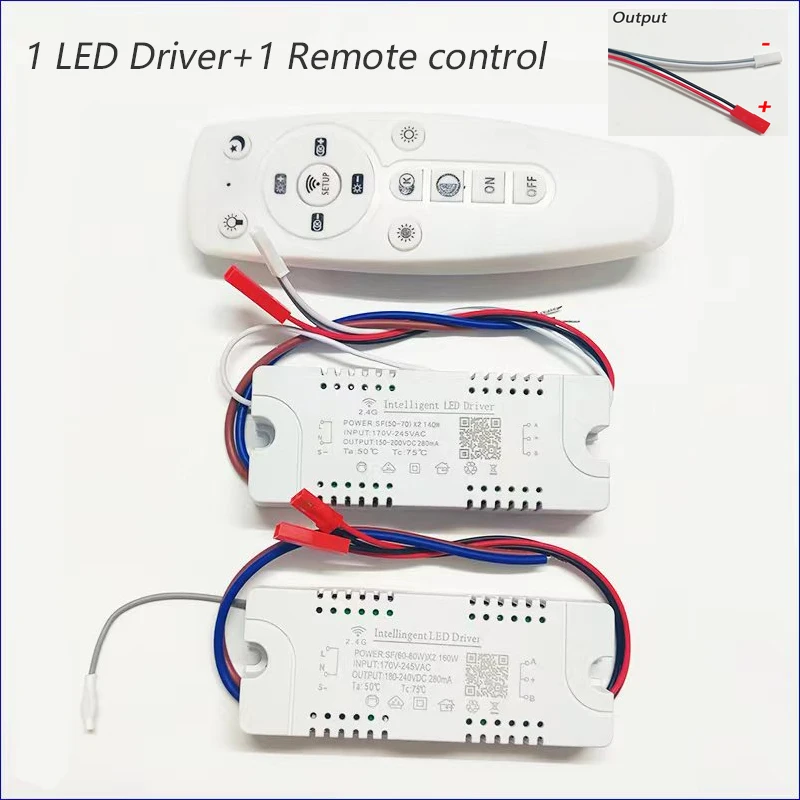 2.4G Intelligent LED Driver +Remote Control Power Supply Dimming Color-Changeable Transformer Connect To LED Tape