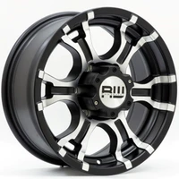 16 inch car wheel rim wheel hub 4x4 car part accessories black wheel rim
