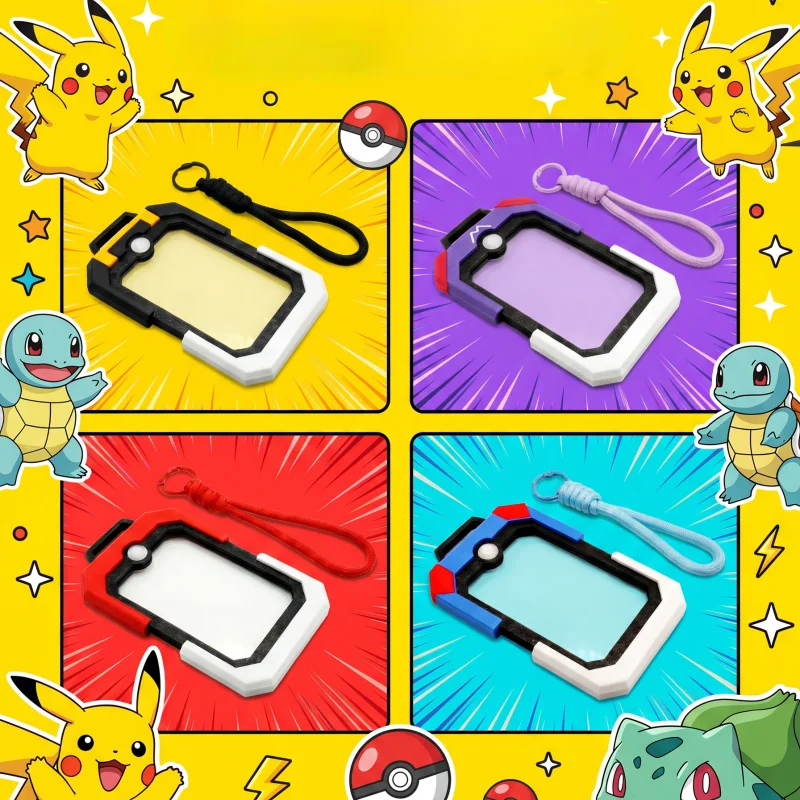 Фото Держатель для карт серии Pokemon Poke Ball с ремешком на шею, 4 стиля, Ultra Master Premier, чехол для ID-карты, студенческой карты питания, подарок №1