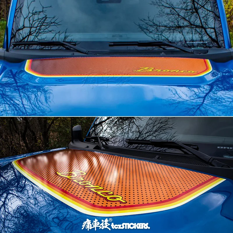 

Автомобильные наклейки для Ford bronco, боковой капот, украшение, модные спортивные автомобильные наклейки, пленка, аксессуары