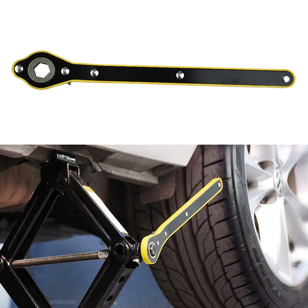 Автомобильный поворотный экономящий домкрат трещотка гаечный ключ ножничный