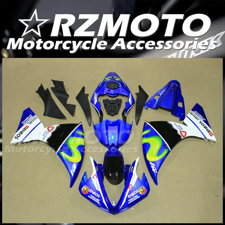 

Новый комплект обтекателей из АБС-пластика для мотоцикла и велосипеда, подходит для YAMAHA YZF - R1 2009 2010 2011 09 10 11, комплект обтекателей синего цвет...
