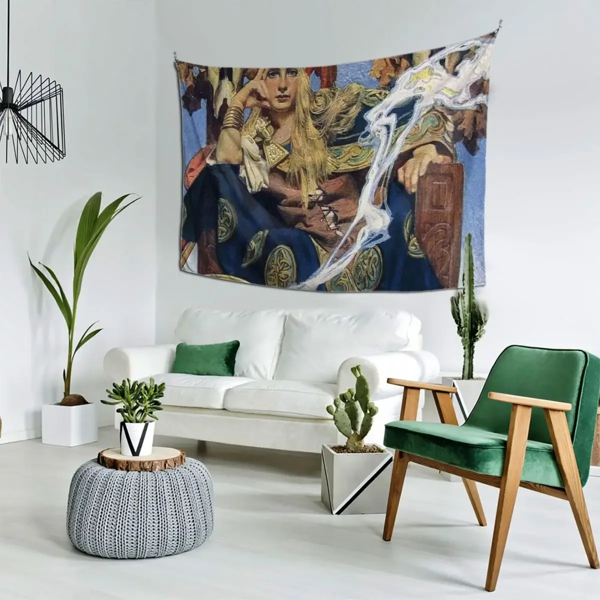 Queen Maeve - J.C. Leyendecker Гобелен Декоративный настенный декор Эстетические украшения