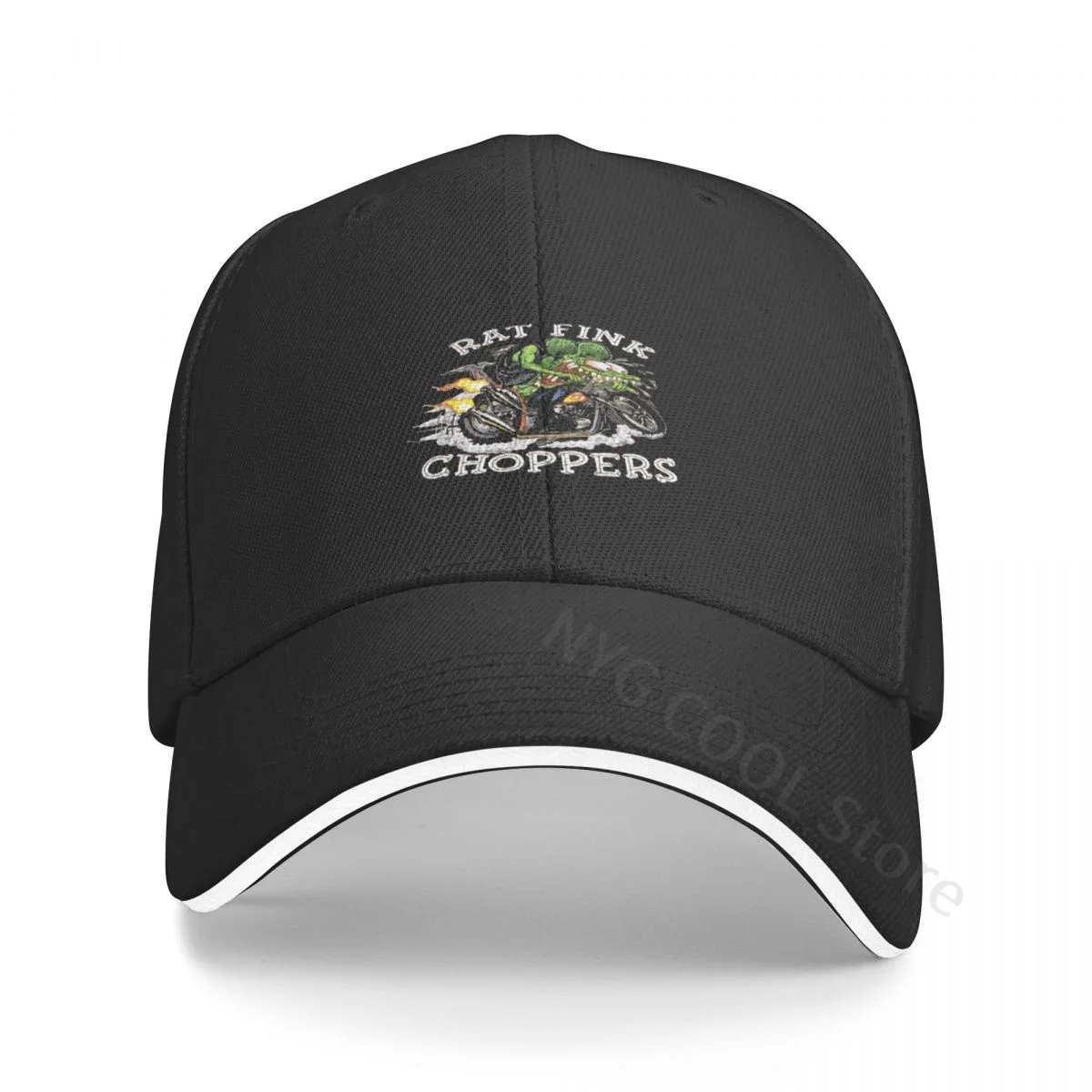 

Rat Fink Choppers Logo Baseball Cap Summer Unisex 2023 Casual Sandwich Baseball Cap Personalized Casual Hat