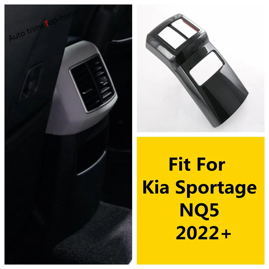 

Car Rear Armrest Box Air Conditioning Vent Outlet / Water Cup Holder Panel Cover Trim For Kia Sportage NQ5 2022 2023 Accessories