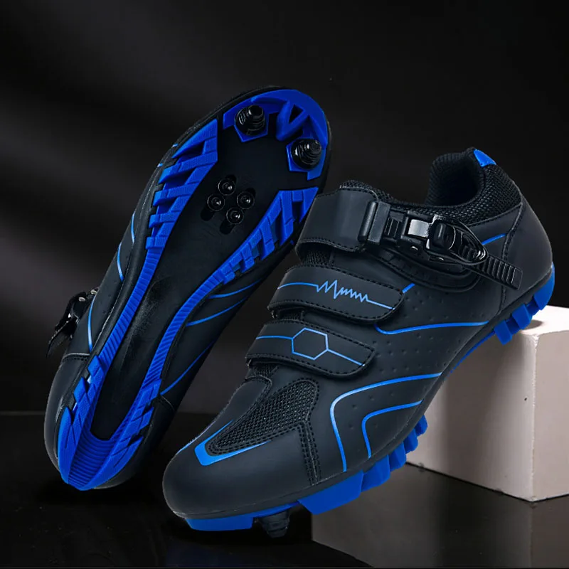 Outdoor Road Bicycle Lock Shoes Rubber Hard-soled Riding Non-slip Breathable Lightweight Mountain Cycling Sneaker