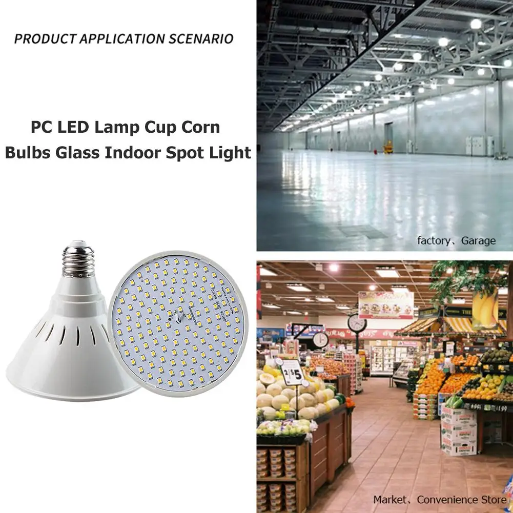 

LED Lamp Cup PC SMD2835 Chip Corn Bulbs Glass Indoor E27 7W 220V Spot Lighting for Household Bookcase Lighting Showcase