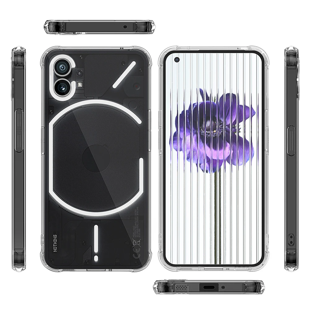

Чехол Air-bag для телефона 1 One Phone1 (1) 6,55 дюйма, прозрачный противоударный мягкий Кристальный чехол из ТПУ, чехлы и бамперы
