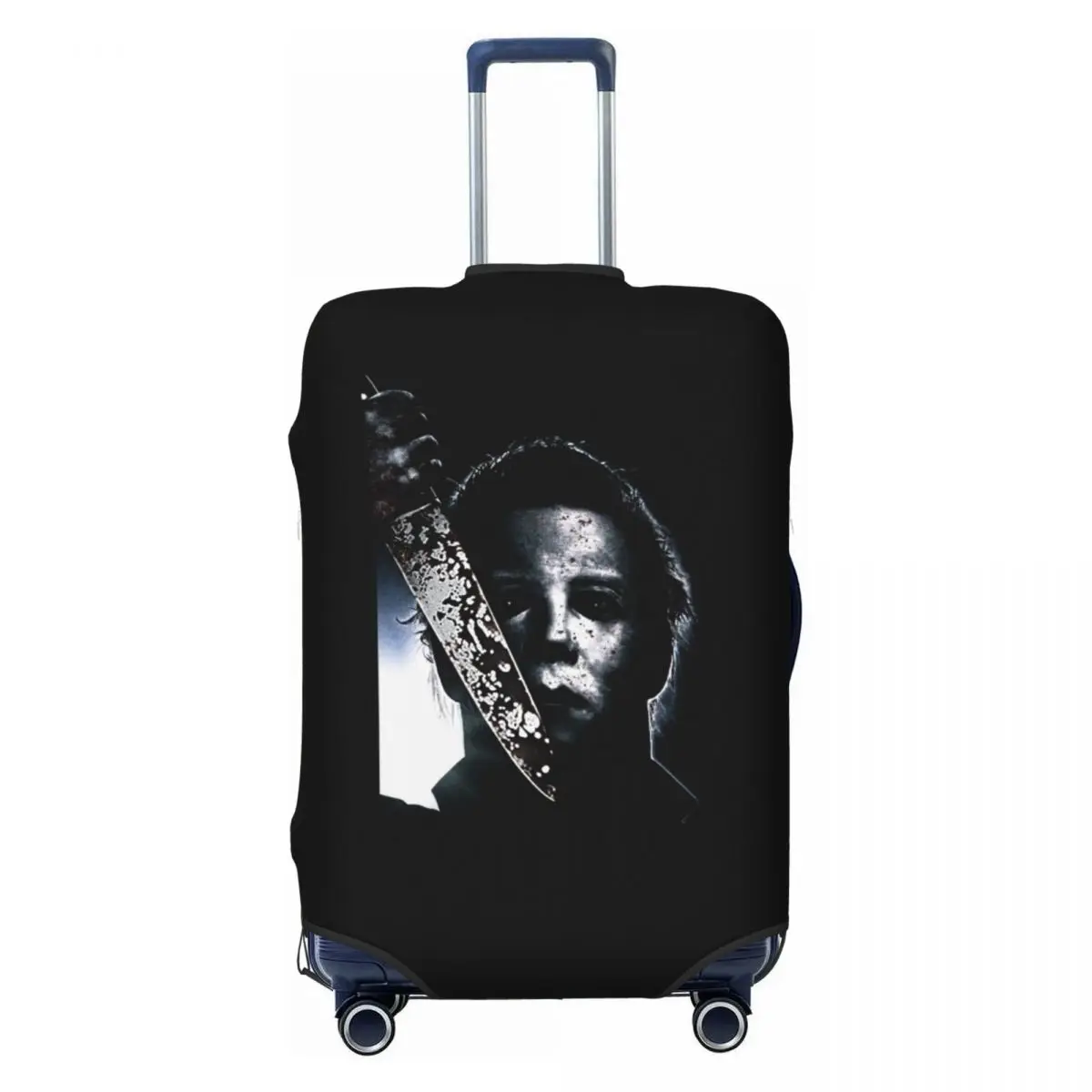 

Halloween Horror Movie Suitcase Cover Elastic Scary Michael Myers Travel Luggage Covers for 18-32 inch