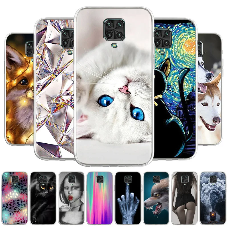 

For Xiaomi Redmi Note 9 Pro Case 9S Case Cartoon Painted Silicone Cover Redmi 9 Global 9A 9C NFC 9T Shockproof Soft Fundas Shell