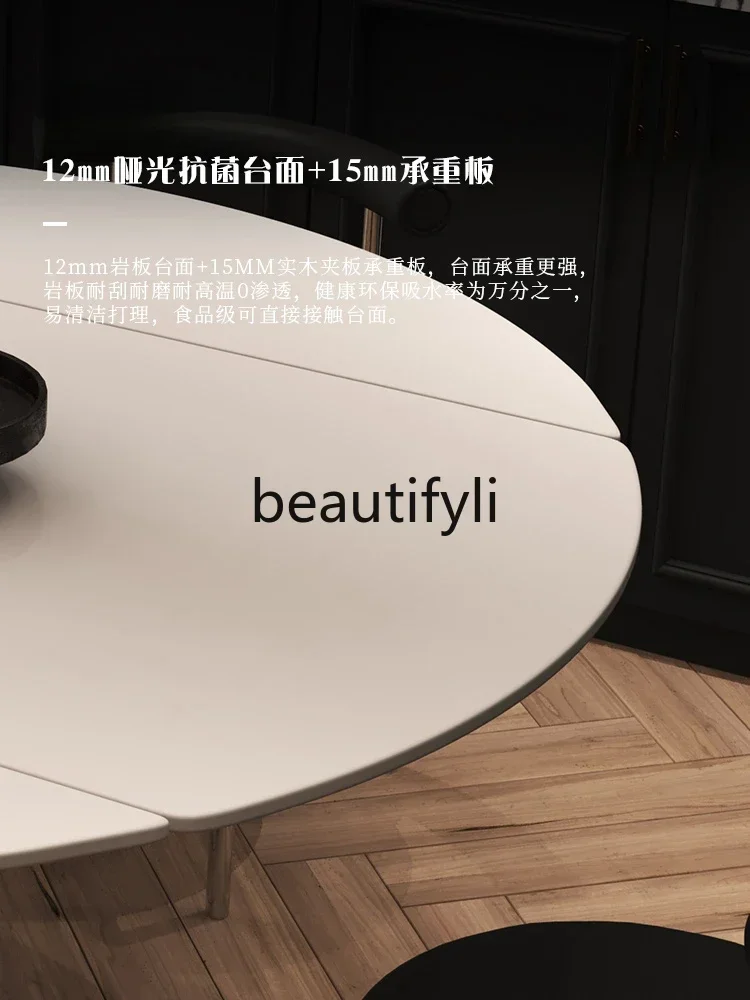 Французский Ретро высококачественный черный вращающийся обеденный стол