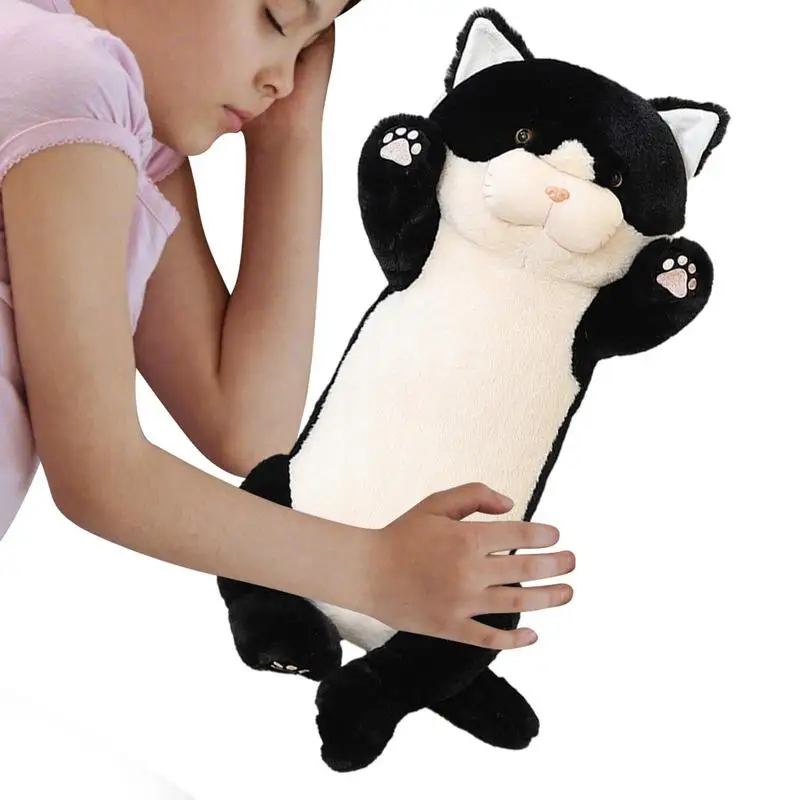 

Длинная плюшевая подушка для тела в виде кошки, 45 см