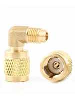 brass fitting r410a adapter charging hose pump for refrigerant hvac mini split air conditioners 14 male to 516 female r410
