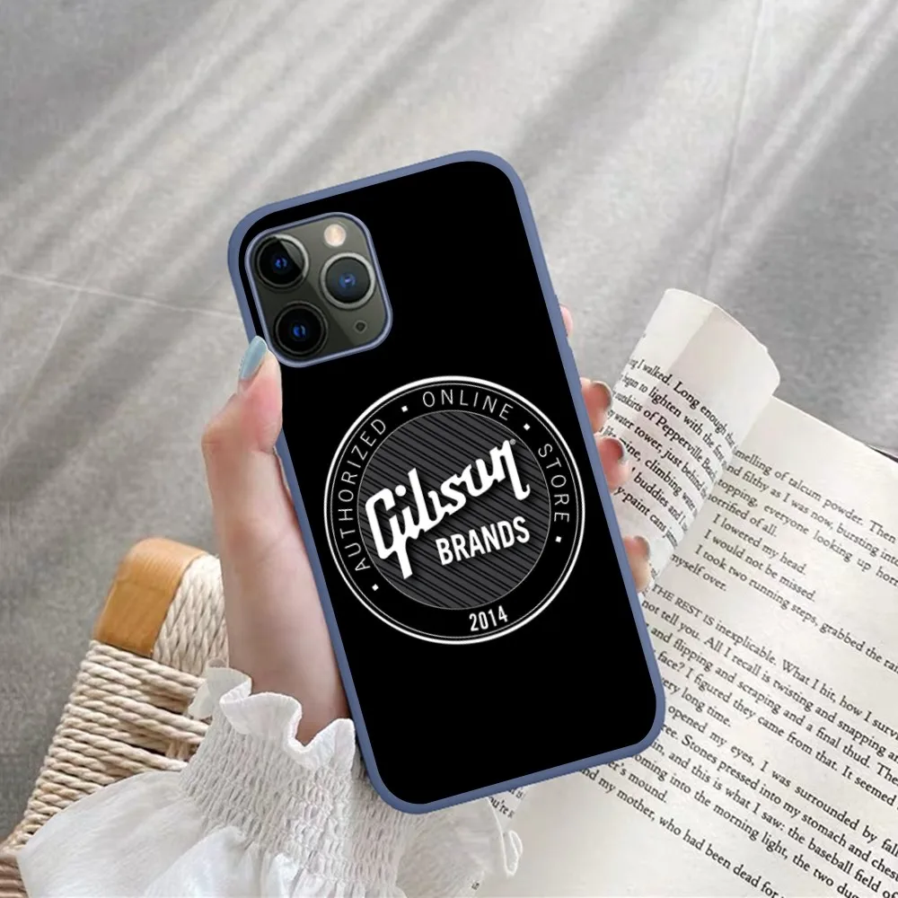 G-Gibson Music Phone Case for iPhone 14 11 12 13 Mini Pro Xs Max 8 7 6 6S Plus X XR Solid Candy Color
