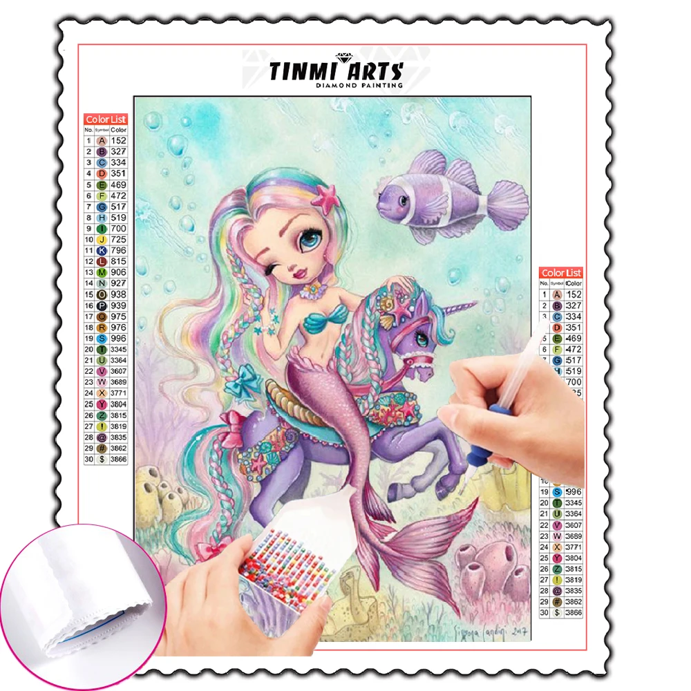 

5D Diy Diamond Painting Full Round Dolphins Sea Landscape Cross Stitch Kit Diamond Embroidery Flowers Mosaic Rhinestones Decor