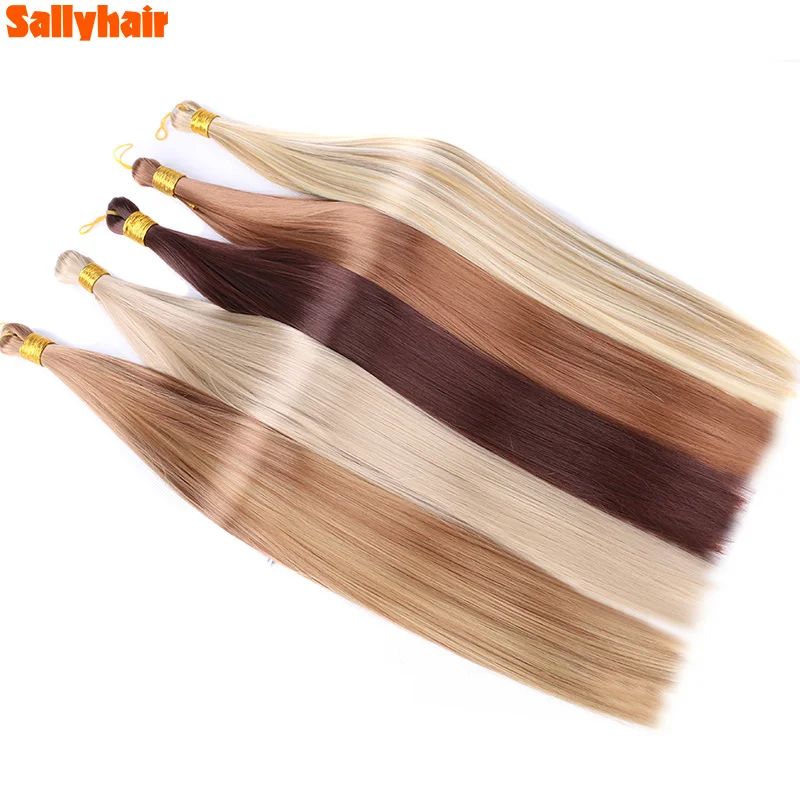

Sallyhair Silky Straight Crochet Hair 22 Inch Synthetic Crochet Braiding Hair Silky Hair 150g Soft Hair Extension