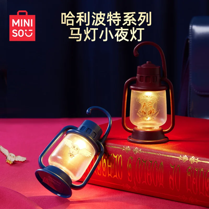 Фото MINISO Kawaii Гарри Поттер серии Hedwig мини-ночник девчачье сердце милое украшение для рабочего стола спальня лампа для сна подарки для девочек №1