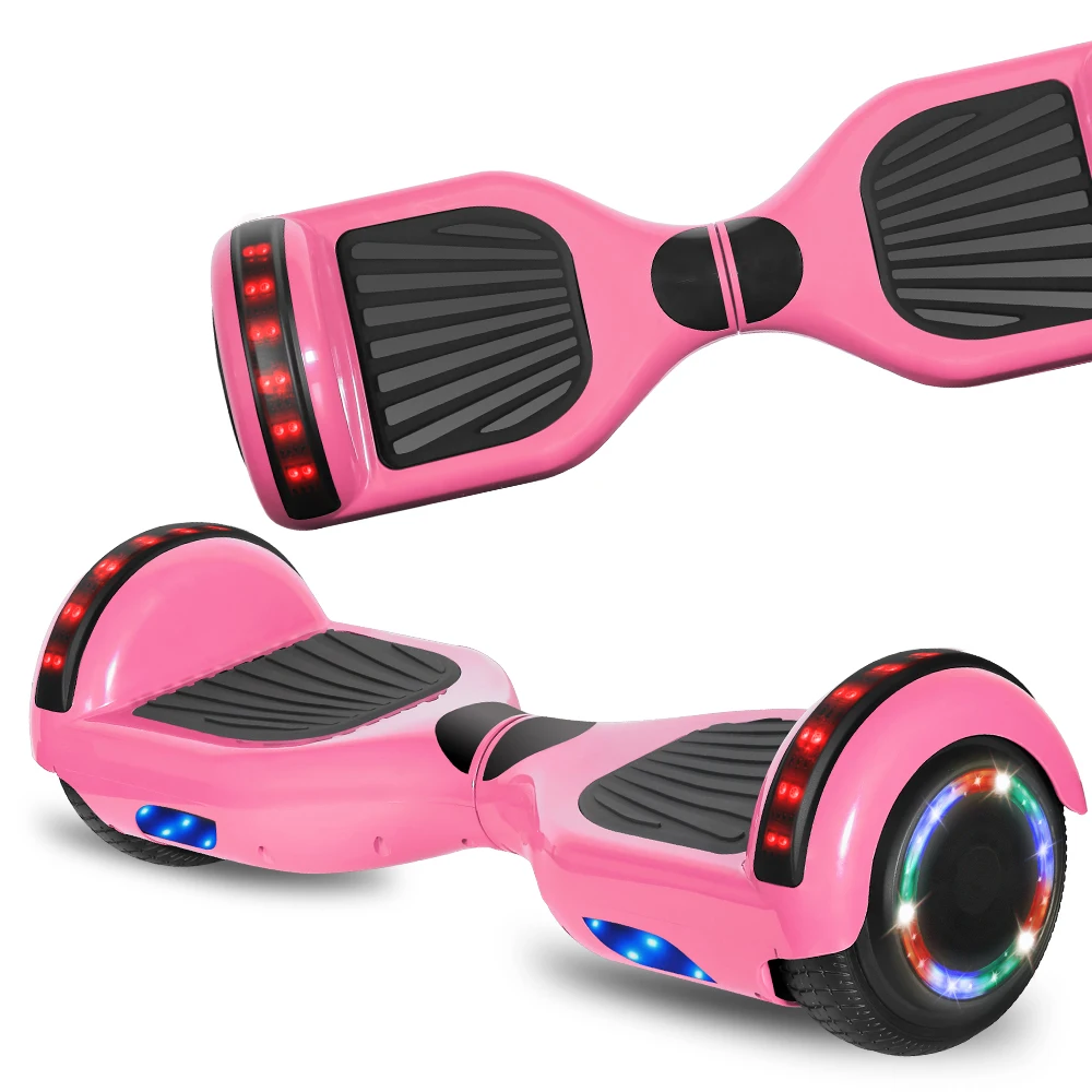 

New Design Flat Hoverboard Self Balancing Scooter with Bluetooth Speaker Carry Handle Safety Certified