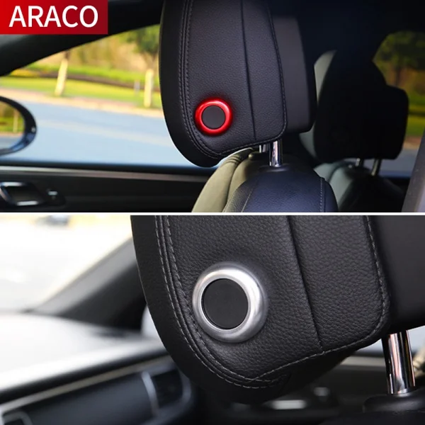 Кнопка регулировки подголовника автомобильного сиденья декоративное кольцо из