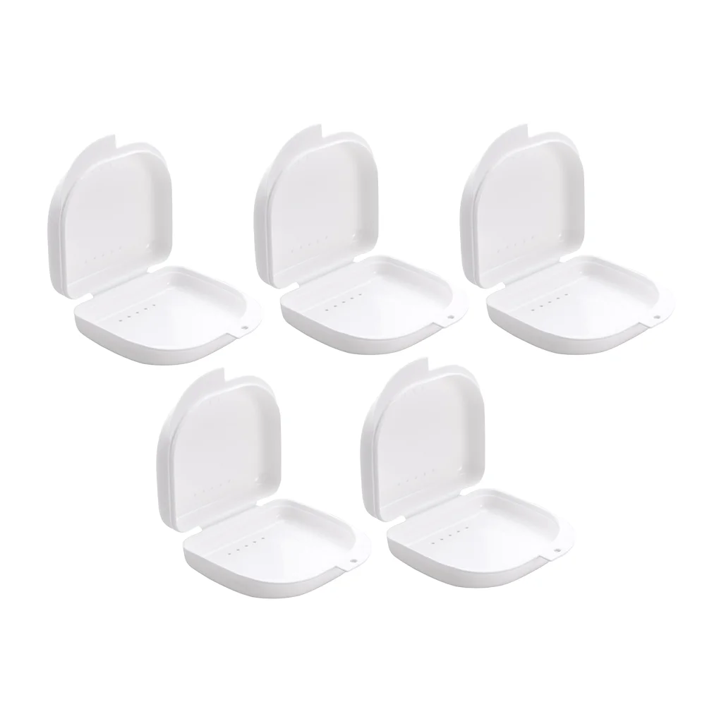 

Case Retainer Holder Denture Container Box Clip Women Partial Cute Storage