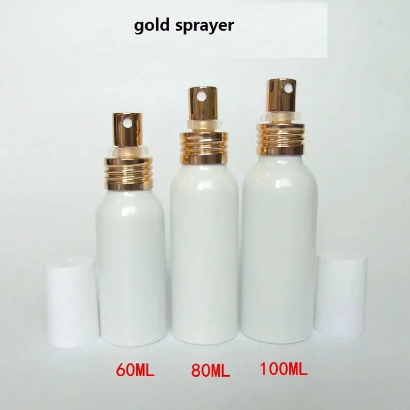 Алюминиевая белая пустая бутылка для распыления 2 шт. 20/30/50/60/80/100/150 мл