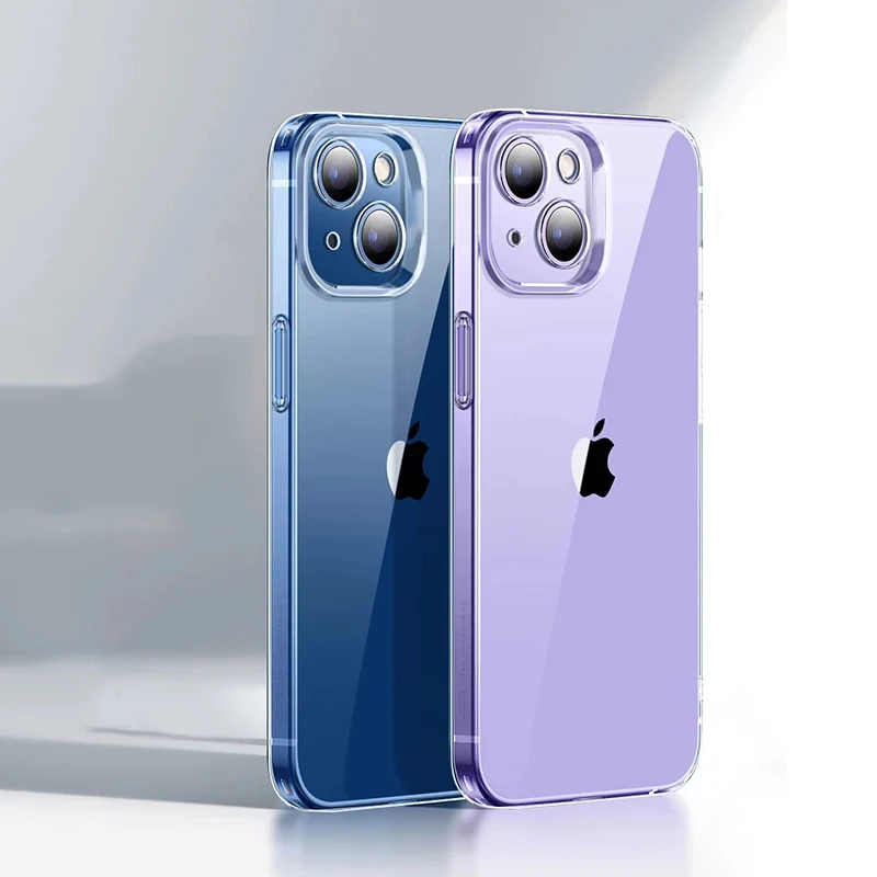 

Transparent Ultra Thin Shockproof TPU Phone Case For iPhone 13 12 Mini 11 Pro XS Max XR X 7 8 plus SE 2020 Clear Back Cover