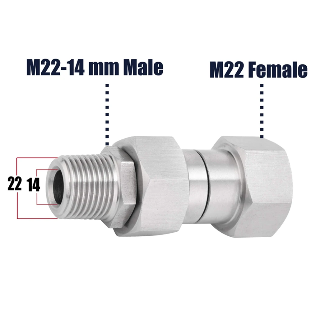 

Kaikarai Поворотный фитинг для мойки высокого давления M22-14